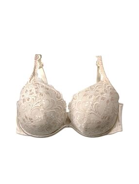 CACIQUE by Lane Bryant Ivory Scalloped Lace Underwire Bra Size 40DD